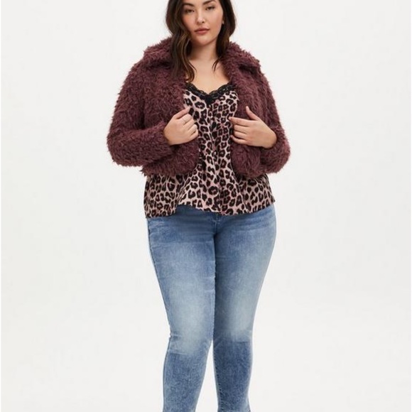 Sherpa Crop Jacket Torrid 3X - Picture 5 of 7